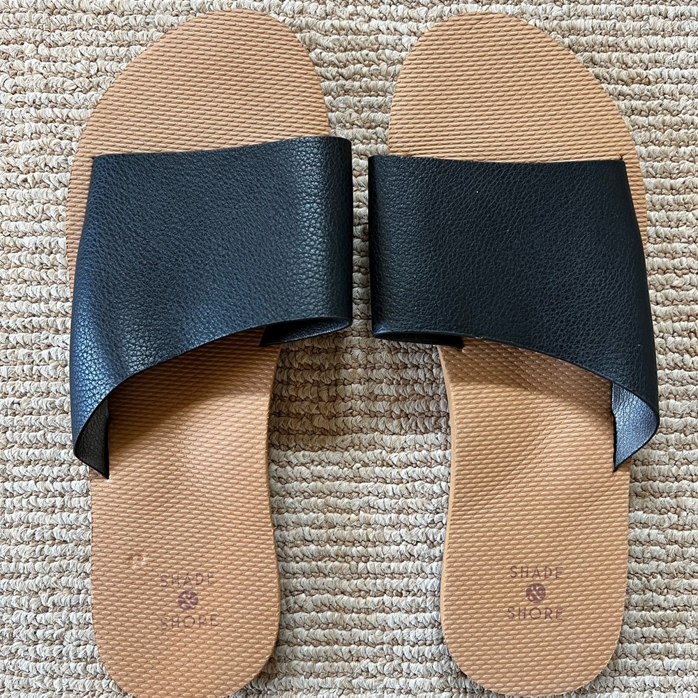 Target Black Slide Sandals - Size 8